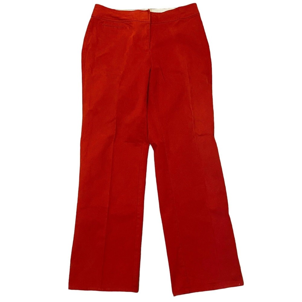 VTG Y2K Tommy Hilfiger Red Stretch  Brushed Cotton Pants Women’s Size 10